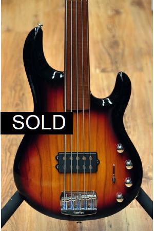 Ernie Ball Music Man BFR Stingray 5 Fretless BSV Ernie Ball Music Man BFR Stingray 5 Fretless BSV